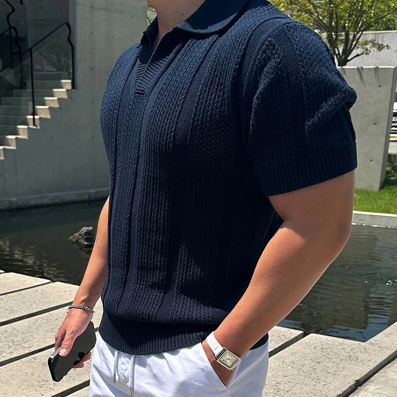 Casual Mens Mesh Polo