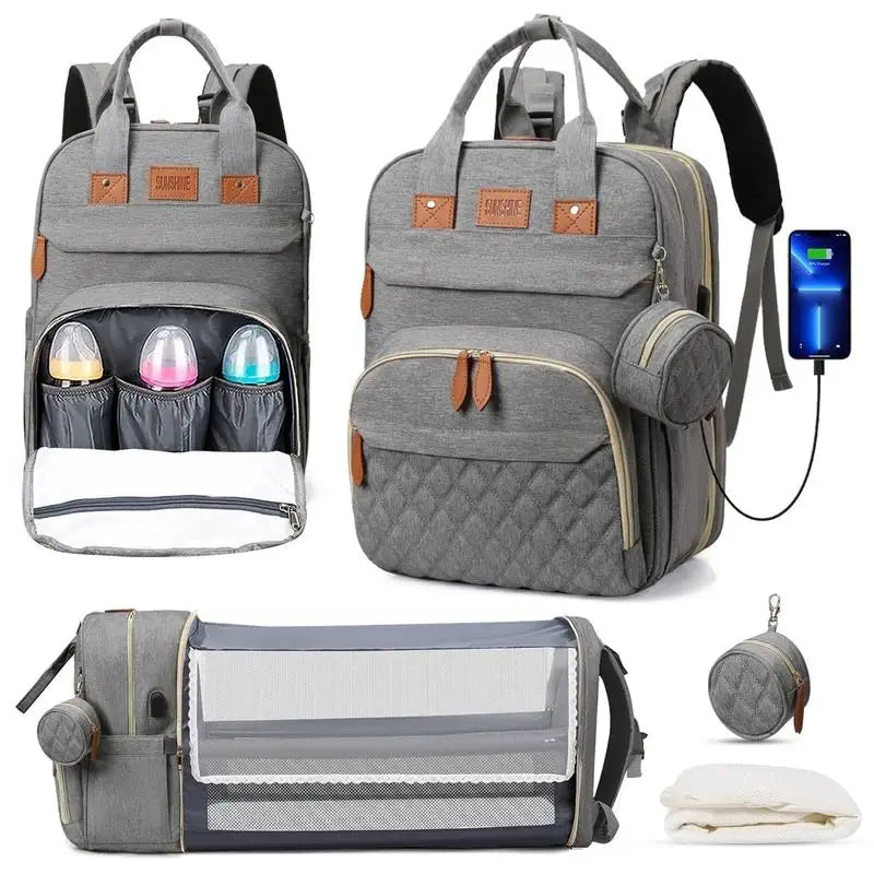 3 In 1 Backpack Foldable Baby Bed