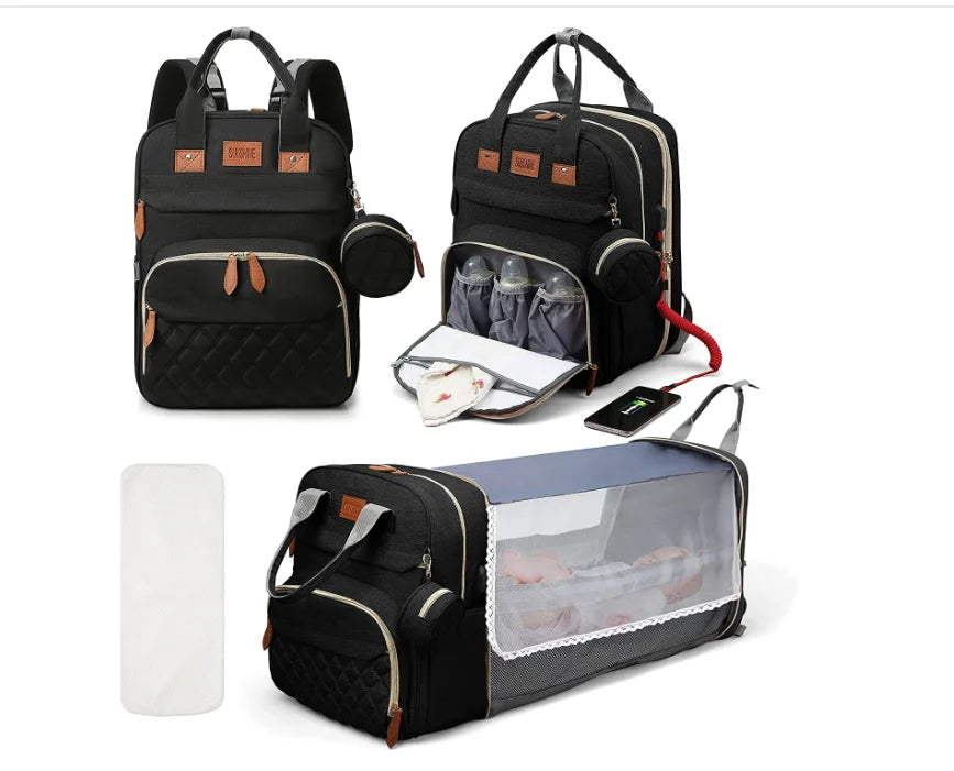 3 In 1 Backpack Foldable Baby Bed
